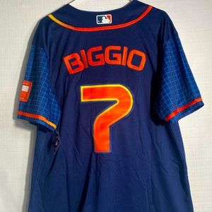 Craig Biggio Men’s Large Official Space City Jersey